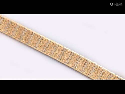 14 ct gold tricolor bracelet