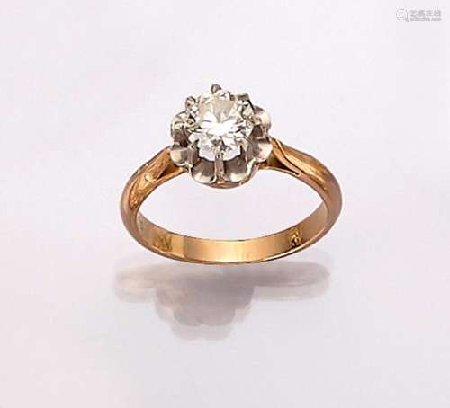 18 kt gold brilliant-solitaire-ring