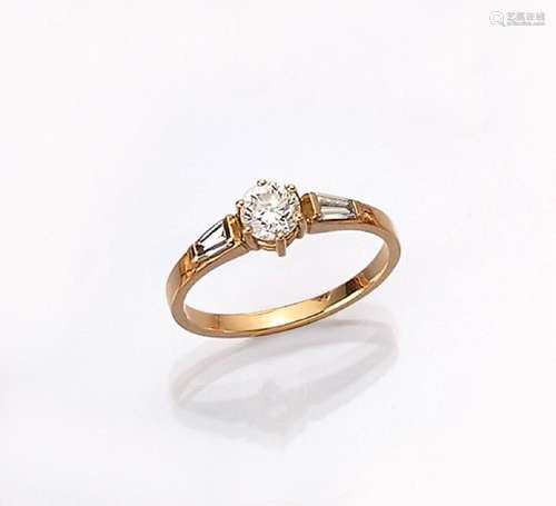 18 kt gold diamond-ring