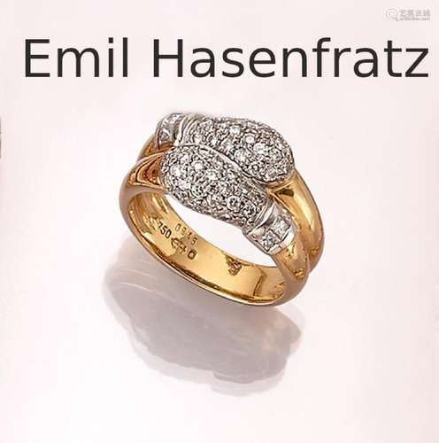 18 kt gold diamond-ring