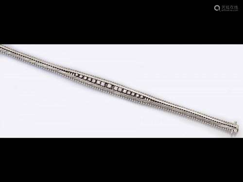 14 kt gold diamond-bracelet,