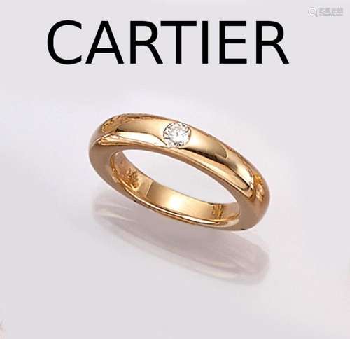 18 kt gold CARTIER ring with brilliant