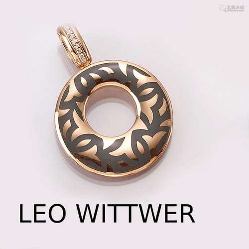 18 kt gold LEO WITTWER brilliant-pendant