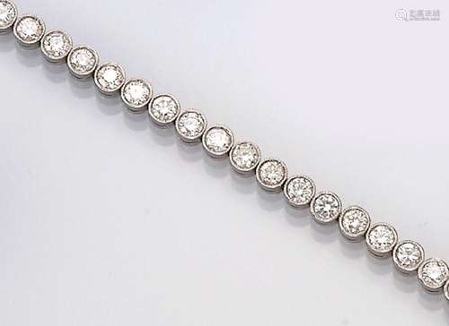 Platinum bracelet with diamonds