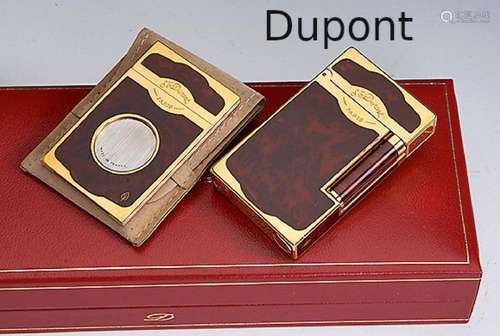 DUPONT lighter with cigar cutter