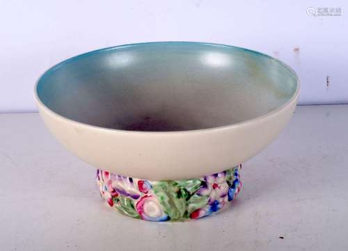 A Clarice Cliff pottery bowl. 10.5 x 22cm.