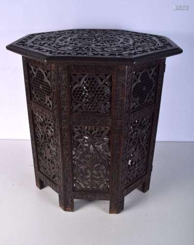 A Colonial antique Anglo-Indian Liberty style folding table....