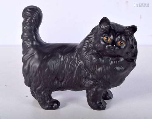 A small Beswick black cat. 13cm.