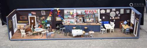 A miniature model of the bar of the George Public House Alto...