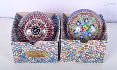 A Perthshire Millefiori paperweight together with another Mi...