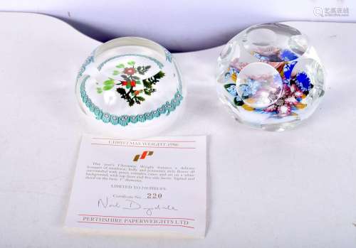 A top faceted Peter Mc Dougall paperweight together with a P...
