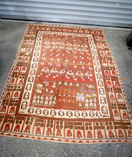 An early Indian hanging fabric 140 x 200 cm