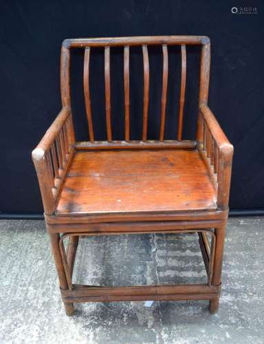 A Chinese hardwood chair