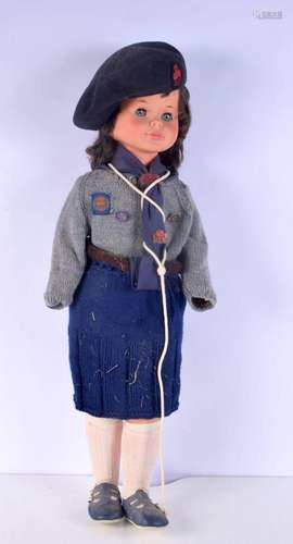 A large vintage doll 83 x 23 cm.