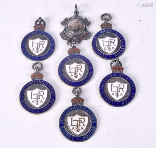 A collection of Silver badges (1948-1952) 66g (7)