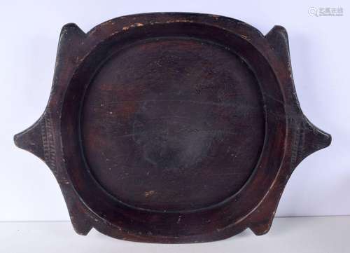 An early wooden Chapati plate 9 x 59 cm