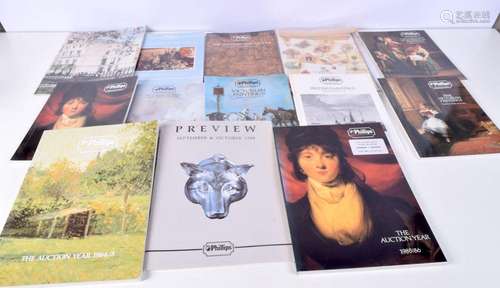 A collection of 1980`s Phillips auction catalogues (qty).