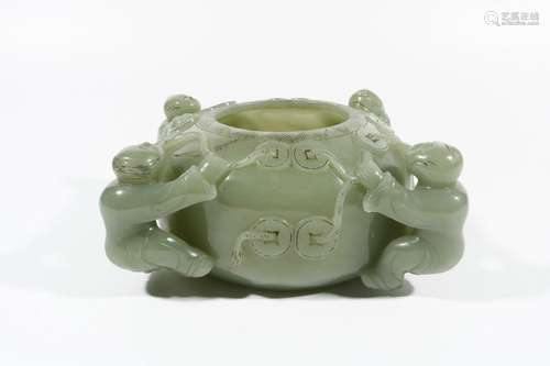 Qianlong style jasper water bowl