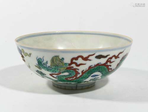 Doucai dragon bowl