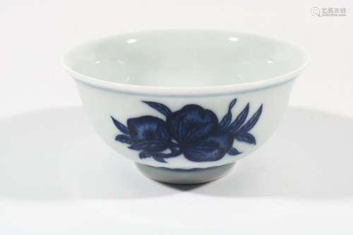 Blue and white three bowls