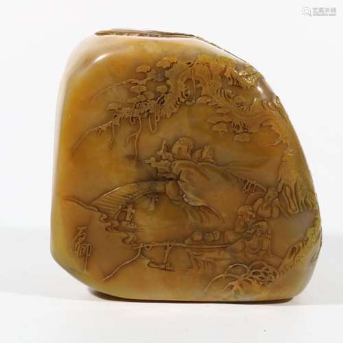 Shoushan stone landscape character seal