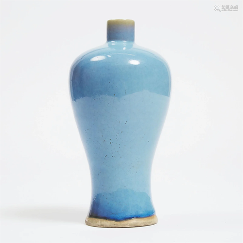 A Jun-Style Meiping Vase, 19th Century, 清 十九世纪 仿钧