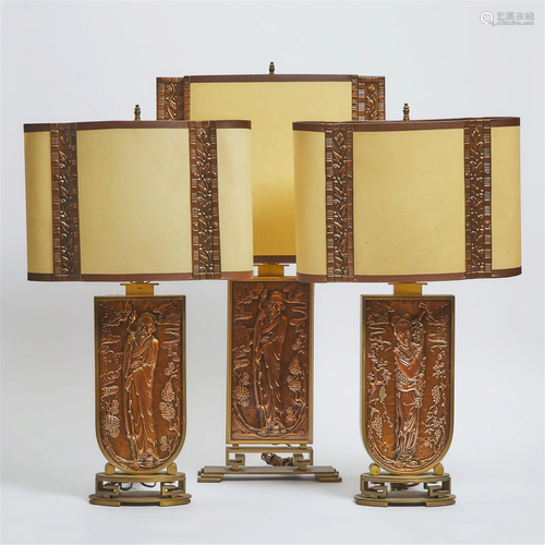 Three 'Albert Gilles' Art Deco/Mid-Century Modern ...