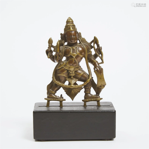 A Bronze Figure of Bhikshatana-Bhairava, South India, 16th