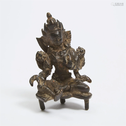 A Bronze Figure of Tara, Tibet/Nepal, 17th/18th Century, he