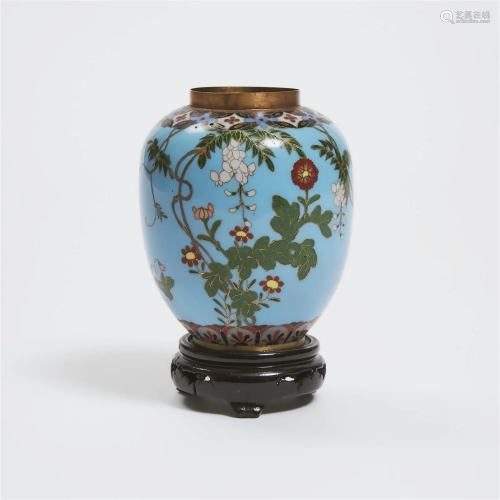 A Japanese Cloisonné Vase, Meiji Period, 日本 明治时期