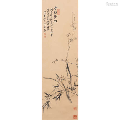 ZHANG DAQIAN, ATTRIBUTED TO, FLOWER