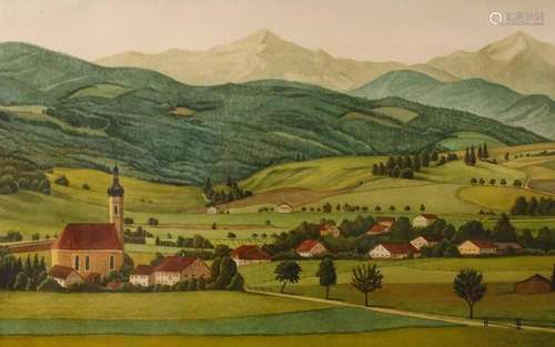 Max Radler, Bayrische Voralpenlandschaft