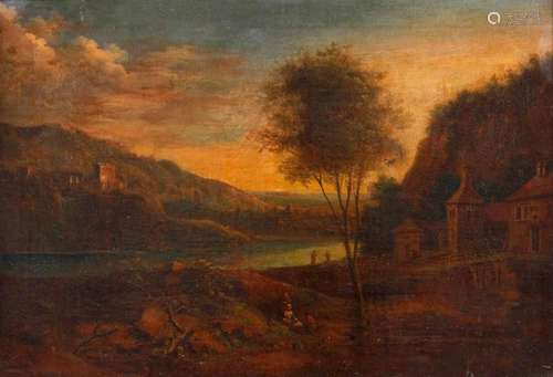 Johann Christian Vollerdt, Bergige Flusslandschaft