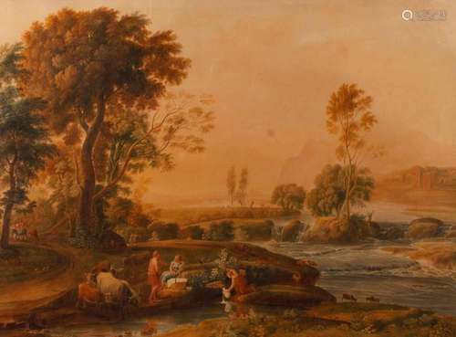 Johann Gottlob Samuel Stamm, attr., Am Fluss