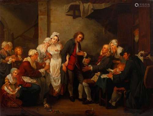 "Die Dorfbraut" von oder nach Jean-Baptiste Greuze