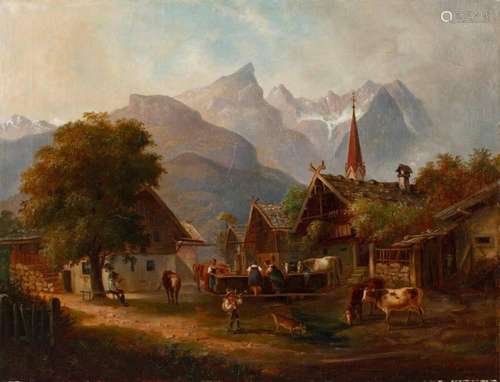 E. Leuteritz, "Die Zugspitze bei Partenkirchen"