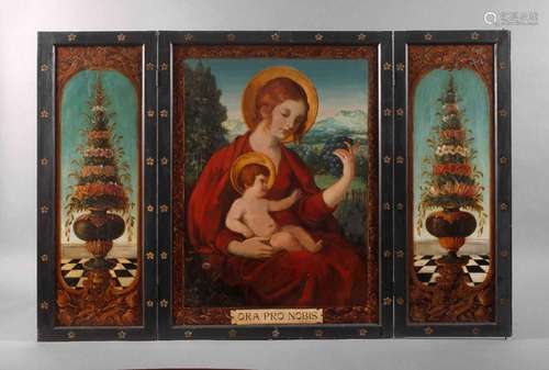 Triptychon mit Traubenmadonna