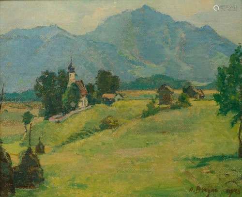 A. Berger, Oberbayrische Sommerlandschaft