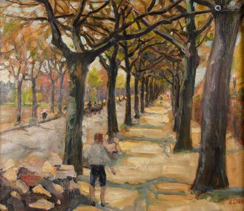 Nelly Cunow-Deetjens, Herbstliche Allee