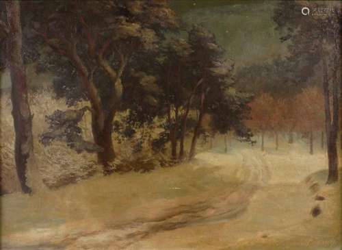 Alexander Frädrich, "Winterwald bei Goslar"