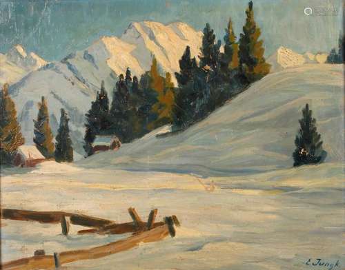 Elfriede Jungk, Alpine Winterlandschaft