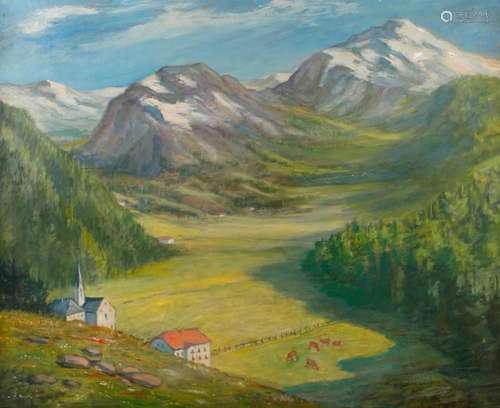 Arthur Krause-Carus, Hochgebirgslandschaft