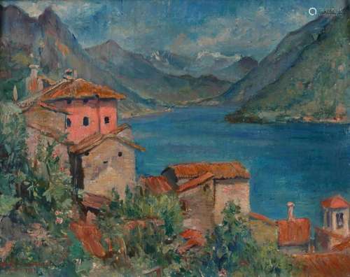 Karl Roth-Coraux, Italienische Seelandschaft