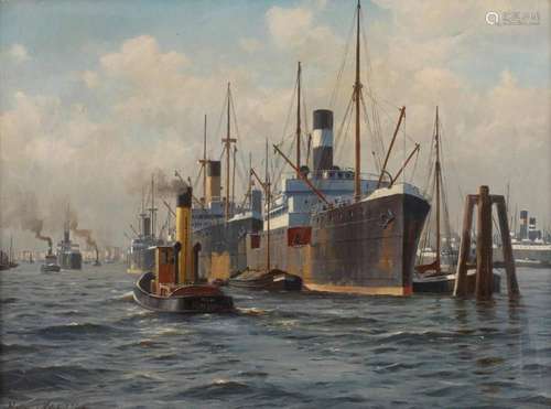 Waldemar Schlichting, Hamburger Hafen