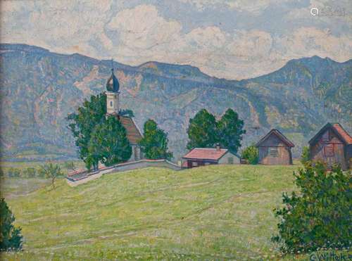 Carl Wittek, "Ramsach Kirch´l bei Murnau"