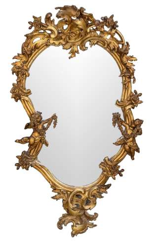 Historicism wall mirror circa 1880,