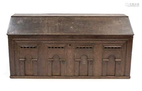 Baroque coffin lid chest, 18th cent