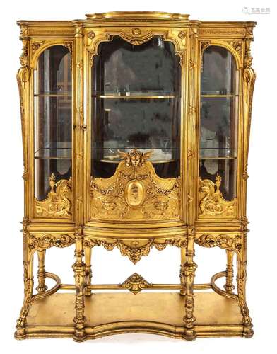 Decorative showcase, 19th century,