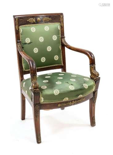 Empire armchair around 1800, solid