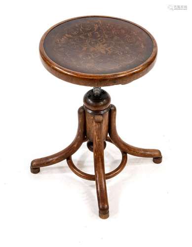 Thonet piano stool c. 1900, height